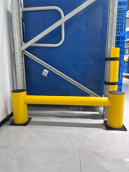 Impact-resistant polymer guardrail system