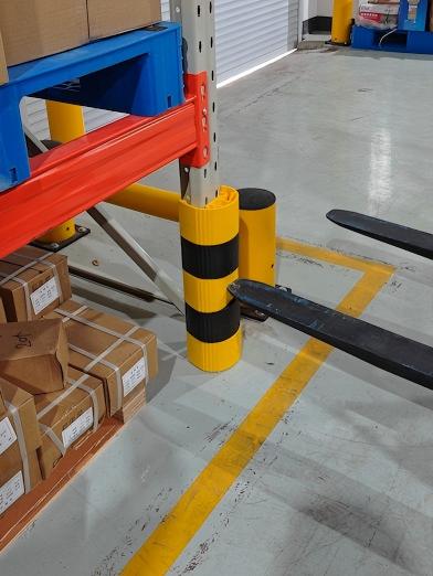 warehouse rack upright guards