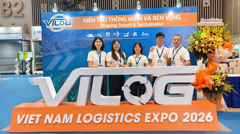 Blue Giant giới thiệu các giải pháp an toàn kho hàng tiên tiến tại triển lãm VILOG 2026 ở Thành phố Hồ Chí Minh.